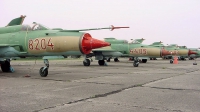 Photo ID 210375 by Zafir Peter. Hungary Air Force Mikoyan Gurevich MiG 21MF, 8204