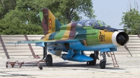 Photo ID 227693 by Tom Gibbons. Romania Air Force Mikoyan Gurevich MiG 21UM Lancer B, 061