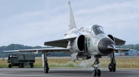 Photo ID 228870 by Rainer Mueller. Private Swedish Air Force Historic Flight Saab AJS37 Viggen, SE DXN