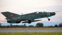 Photo ID 41805 by Alexander Mladenov. Bulgaria Air Force Mikoyan Gurevich MiG 21UM, 29