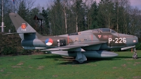Photo ID 65060 by Peter Terlouw. Netherlands Air Force Republic F 84F Thunderstreak, P 226