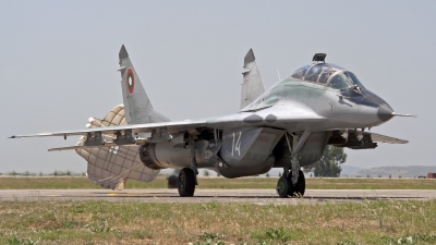 Photo ID 80095 by Niels Roman / VORTEX-images. Bulgaria Air Force Mikoyan Gurevich MiG 29UB 9 51, 14