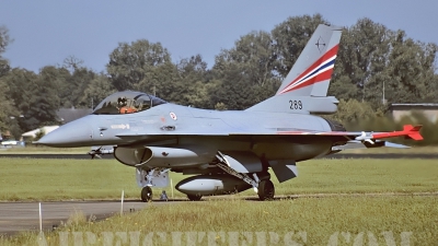 Photo ID 10143 by Rainer Mueller. Norway Air Force General Dynamics F 16A Fighting Falcon, 289