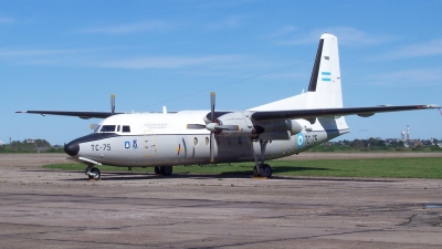 Photo ID 10219 by Martin Kubo. Argentina Air Force Fokker F 27 500 Friendship, TC 75