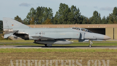 Photo ID 10411 by Klemens Hoevel. Germany Air Force McDonnell Douglas F 4F Phantom II, 37 92