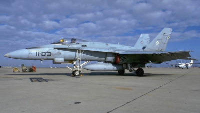 Photo ID 82757 by Peter Boschert. Spain Air Force McDonnell Douglas F A 18A Hornet, C 15 75