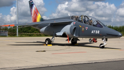 Photo ID 83386 by Jan Eenling. Belgium Air Force Dassault Dornier Alpha Jet 1B, AT32