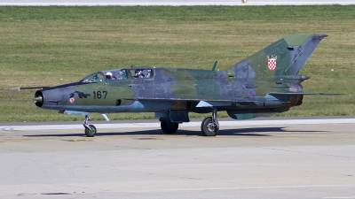 Photo ID 83940 by Chris Lofting. Croatia Air Force Mikoyan Gurevich MiG 21UM, 167