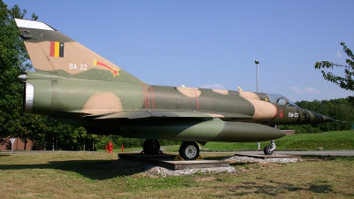 Photo ID 84716 by Jan Eenling. Belgium Air Force Dassault Mirage 5BA, BA22