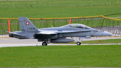 Photo ID 84542 by Martin Thoeni - Powerplanes. Switzerland Air Force McDonnell Douglas F A 18D Hornet, J 5238