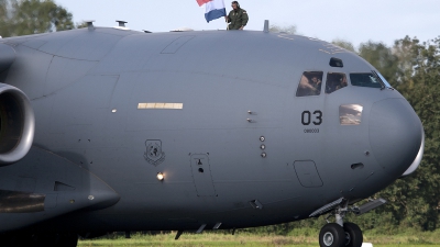 Photo ID 86223 by Niels Roman / VORTEX-images. NATO Strategic Airlift Capability Boeing C 17A Globemaster III, 08 0003