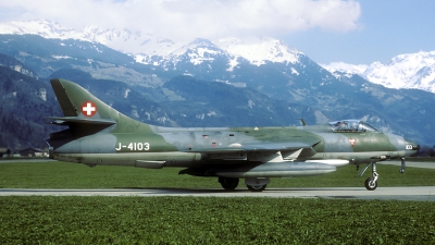 Photo ID 87121 by Joop de Groot. Switzerland Air Force Hawker Hunter F58A, J 4103