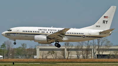 Photo ID 87318 by David F. Brown. USA Navy Boeing C 40A Clipper 737 7AFC, 165831