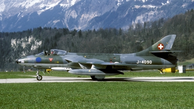 Photo ID 87405 by Joop de Groot. Switzerland Air Force Hawker Hunter F58, J 4090