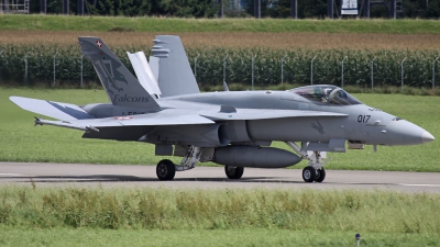 Photo ID 87671 by Andreas Weber. Switzerland Air Force McDonnell Douglas F A 18C Hornet, J 5017