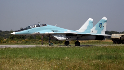 Photo ID 87810 by Carl Brent. Ukraine Air Force Mikoyan Gurevich MiG 29UB 9 51,  