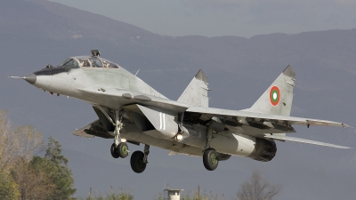 Photo ID 89275 by Nikos A. Ziros. Bulgaria Air Force Mikoyan Gurevich MiG 29UB 9 51, 11