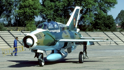 Photo ID 89240 by Carl Brent. Romania Air Force Mikoyan Gurevich MiG 21UM Lancer B, 9526