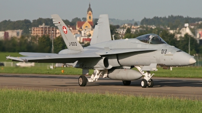 Photo ID 89766 by Andreas Weber. Switzerland Air Force McDonnell Douglas F A 18C Hornet, J 5013