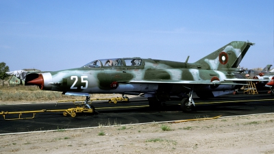 Photo ID 90154 by Joop de Groot. Bulgaria Air Force Mikoyan Gurevich MiG 21UM, 25