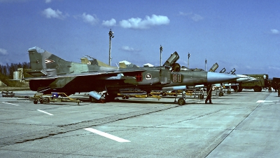 Photo ID 90715 by Carl Brent. Hungary Air Force Mikoyan Gurevich MiG 23MF, 01