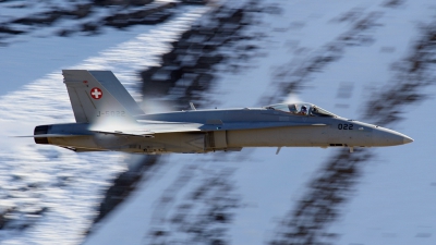 Photo ID 11611 by Scott Rathbone. Switzerland Air Force McDonnell Douglas F A 18C Hornet, J 5022