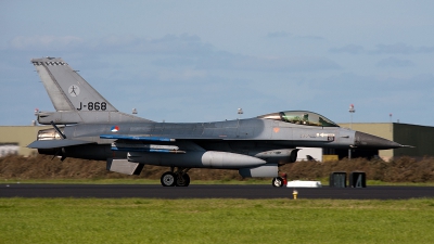 Photo ID 91886 by Jan Eenling. Netherlands Air Force General Dynamics F 16AM Fighting Falcon, J 868