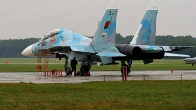 Photo ID 92312 by Stephan Sarich. Belarus Air Force Sukhoi Su 27UBM, 63 BLUE