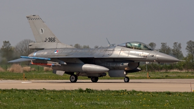 Photo ID 92679 by Jan Eenling. Netherlands Air Force General Dynamics F 16AM Fighting Falcon, J 366