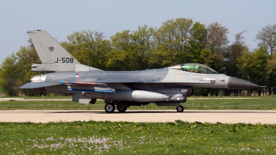 Photo ID 92463 by Jan Eenling. Netherlands Air Force General Dynamics F 16AM Fighting Falcon, J 508