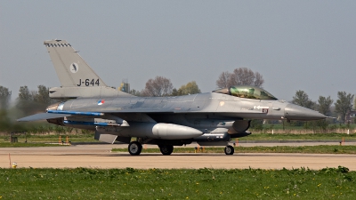 Photo ID 92465 by Jan Eenling. Netherlands Air Force General Dynamics F 16AM Fighting Falcon, J 644