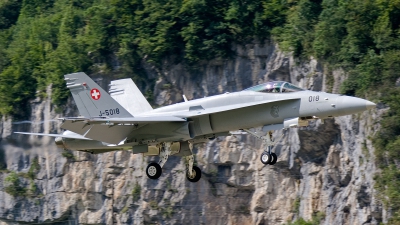 Photo ID 95153 by Jan Eenling. Switzerland Air Force McDonnell Douglas F A 18C Hornet, J 5018