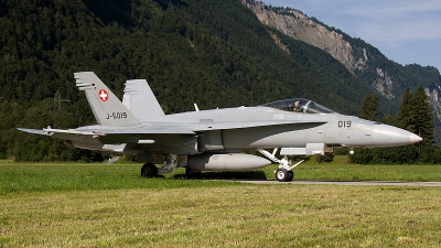 Photo ID 101783 by Jan Eenling. Switzerland Air Force McDonnell Douglas F A 18C Hornet, J 5019