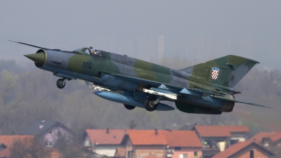 Photo ID 95670 by Chris Lofting. Croatia Air Force Mikoyan Gurevich MiG 21bisD, 115