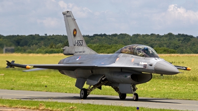 Photo ID 95923 by Jan Eenling. Netherlands Air Force General Dynamics F 16BM Fighting Falcon, J 653