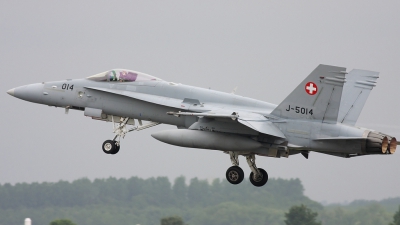 Photo ID 95701 by Maurice Kockro. Switzerland Air Force McDonnell Douglas F A 18C Hornet, J 5014