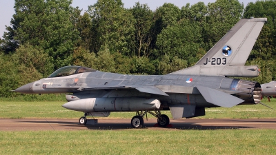 Photo ID 96590 by Jan Eenling. Netherlands Air Force General Dynamics F 16AM Fighting Falcon, J 203