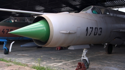 Photo ID 96928 by Kostas D. Pantios. Slovakia Air Force Mikoyan Gurevich MiG 21R, 1703