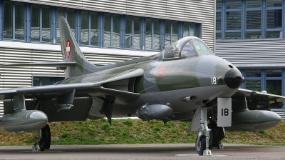 Photo ID 96899 by Paul Newbold. Switzerland Air Force Hawker Hunter F58, J 4018