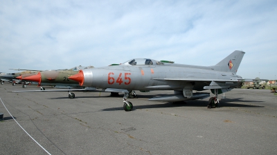 Photo ID 98509 by Günther Feniuk. East Germany Air Force Mikoyan Gurevich MiG 21F 13, 645