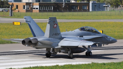 Photo ID 98420 by Daniel Bredner. Switzerland Air Force McDonnell Douglas F A 18D Hornet, J 5232