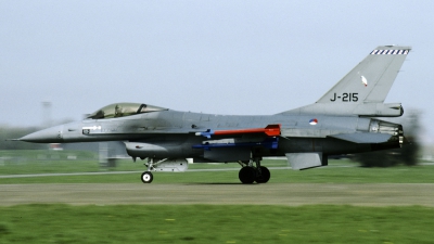 Photo ID 98628 by Joop de Groot. Netherlands Air Force General Dynamics F 16A Fighting Falcon, J 215