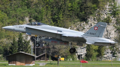 Photo ID 98699 by Stephan Franke - Fighter-Wings. Switzerland Air Force McDonnell Douglas F A 18C Hornet, J 5007