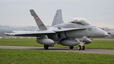 Photo ID 98620 by Andreas Weber. Switzerland Air Force McDonnell Douglas F A 18D Hornet, J 5235