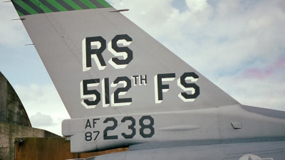 Photo ID 12720 by Michael Baldock. USA Air Force General Dynamics F 16C Fighting Falcon, 87 0238