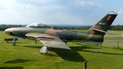 Photo ID 99640 by Carl Brent. Belgium Air Force Republic RF 84F Thunderflash, FR 27