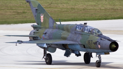 Photo ID 99875 by Chris Lofting. Croatia Air Force Mikoyan Gurevich MiG 21UM, 167