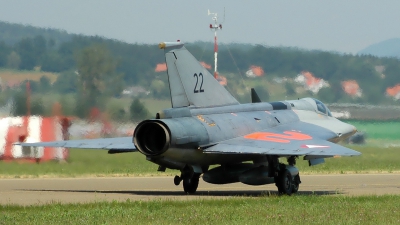 Photo ID 101572 by Radim Spalek. Austria Air Force Saab J35Oe MkII Draken, 22