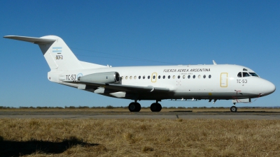 Photo ID 104757 by Martin Kubo. Argentina Air Force Fokker F 28 1000C Fellowship, TC 53