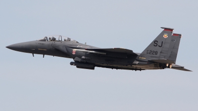 Photo ID 105217 by Paul Newbold. USA Air Force McDonnell Douglas F 15E Strike Eagle, 90 0228